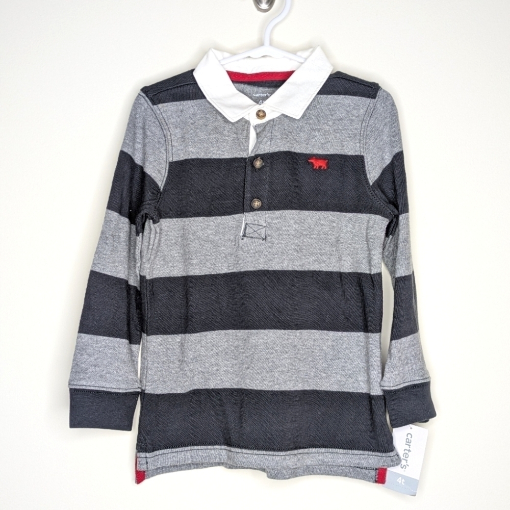 NWT Carter's Long Sleeve Bear Shirt 4T